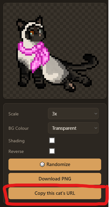 Where to find the cat URL